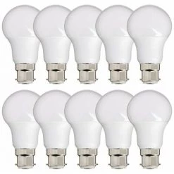 XANLITE - Lot De 10 Ampoules LED A60, Culot B22, 10W Cons. (60W Eq.), Lumière Blanc Neutre - PACK10EB806GCW