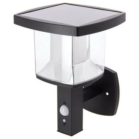 XANLITE - Applique Murale Solaire IP44 600 Lumens - Détecteur De Mouvements - 3 Modes De Fonctionnement - Noir - SO1811AN
