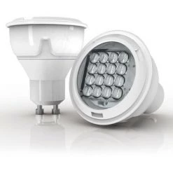 XANLITE - Ampoule LED Spot, Culot GU10, 6,1W Cons. (50W Eq), Lumière Blanc Chaud - PG50SFW