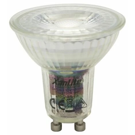 XANLITE - Ampoule LED Spot Dimmable, Culot GU10, 5,5W Cons. (50W Eq.), Lumière Blanc Neutre - VG50SCWD