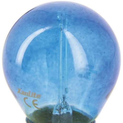 XANLITE - Ampoule LED P45, Culot E27, 2W Cons. (N.C Eq.), Lumière Lumière Bleu - EEPB â Image 5