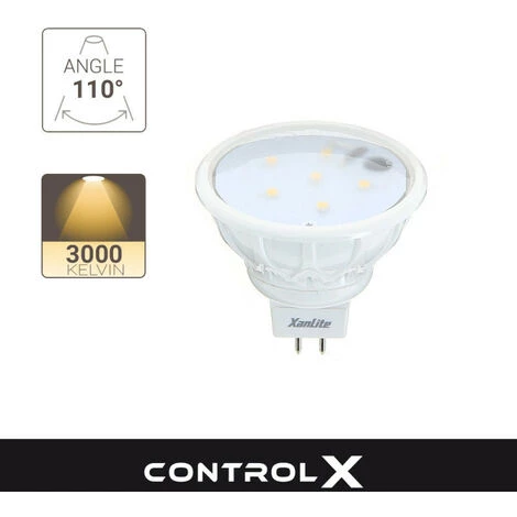 XANLITE - Ampoule LED Spots, Culot GU5.3, 2,7W Cons. (35W Eq.), Lumière Blanc Chaud - MM180ST â Image 3
