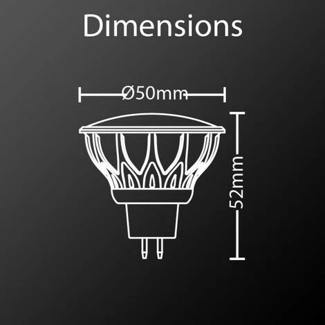 XANLITE - Ampoule LED Spots, Culot GU5.3, 2,7W Cons. (35W Eq.), Lumière Blanc Chaud - MM180ST â Image 4