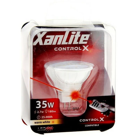 XANLITE - Ampoule LED Spots, Culot GU5.3, 2,7W Cons. (35W Eq.), Lumière Blanc Chaud - MM180ST â Image 5