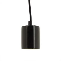 Xanlite - Suspension à Douille En Marbre Noir, Culot E27 - SDM01EB
