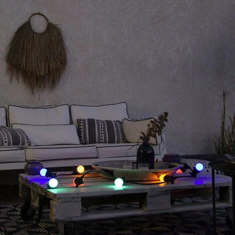 XANLITE - Lot De 5 Ampoules LED, Culot E27, RVB, Spécial Extérieur - PACK5EEGRLPRVBJR â Image 2