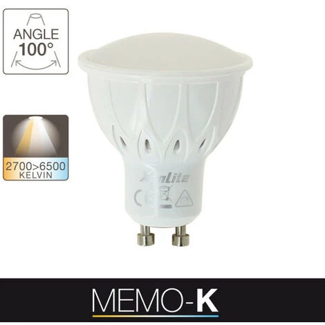 XANLITE - Ampoule LED Spot, Culot GU10, 6,5W Cons. (50W Eq.), Couleur De Lumière Variable - SG50SCCT â Image 2