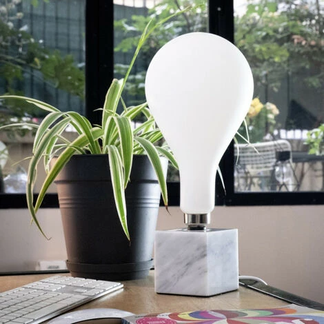 XANLITE - Ampoule LED Déco éclairante Poire Opaline Au Verre Lacté, Culot E27, 24W Cons. (185W Eq.), 3200 Lumens, Lumière Blanc Neutre - RFDGE3000GOCW â Image 2