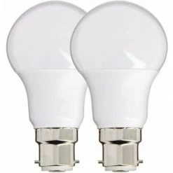 XANLITE - Lot De 2 Ampoules LED A60, Culot B22, 10W Cons. (60W Eq.), Lumière Blanc Chaud - PACK2EB806G