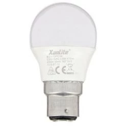 XANLITE - Ampoule LED P45, Culot B22, 5,3W Cons. (40W Eq.), Lumière Blanc Neutre - EB470PCW