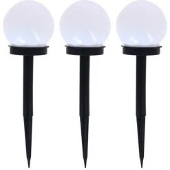 XANLITE - Lot De 3 Balises LED Solaires, LED RVB, Lumière Multi-colore, 8h D'autonomie - PACK3SO50B