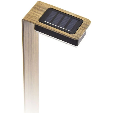 XANLITE - Balise Solaire 45cm IP44 - Finitions Bois - SOBAW â Image 5