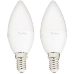 XANLITE - Ampoule LED Flamme, Culot E14, 5W Cons. (40W Eq.), Lumière Blanc Neutre - PACK2EV470FCW