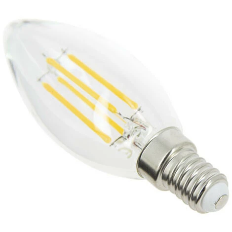 XANLITE - Ampoule à Filament LED Flamme, Culot E14, 4W Cons. (40W Eq.), Lumière Blanc Chaud - RFV470F â Image 5
