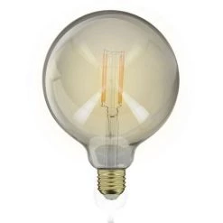 XANLITE - Ampoule LED Globe (G125) / Vintage Au Verre Fumé, Culot E27, 4W Cons. (23W Eq.), 230 Lumens, Lumière Blanc Chaud - RFDE400B125F