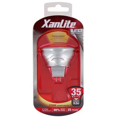 XANLITE - Ampoule LED Spot, Culot GU5.3, 5,5W Cons. (35W Eq.), Lumière Blanc Chaud - VM35S â Image 4