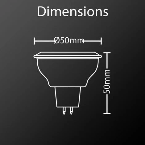 XANLITE - Ampoule LED Spot, Culot GU5.3, 5,5W Cons. (35W Eq.), Lumière Blanc Chaud - VM35S â Image 5