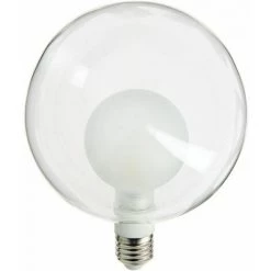 Xanlite - Ampoule LED Déco, Double Verre, Forme De Globe, Culot E27, Blanc Neutre, Forme Allongée - RDEB150G9DVOT