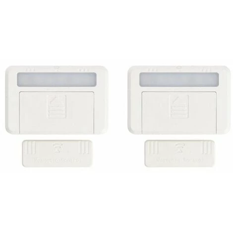 XANLITE - Lot De 2 éclairages De Placard Et Tiroir à Piles (incluses) - Détection Magnétique - 50 Lumens - Blanc Neutre - PACK2ECP35DCW