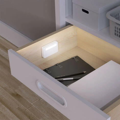 XANLITE - Lot De 2 éclairages De Placard Et Tiroir à Piles (incluses) - Détection Magnétique - 50 Lumens - Blanc Neutre - PACK2ECP35DCW â Image 3