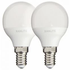 XANLITE - Lot De 2 Ampoules LED P45 - Culot E14 - Classique - PACK2EV470P