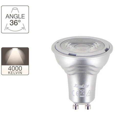 XANLITE - Ampoule LED Spot, Culot GU10, 4W Cons. (35W Eq.), Lumière Blanc Neutre - VG35SCW â Image 3