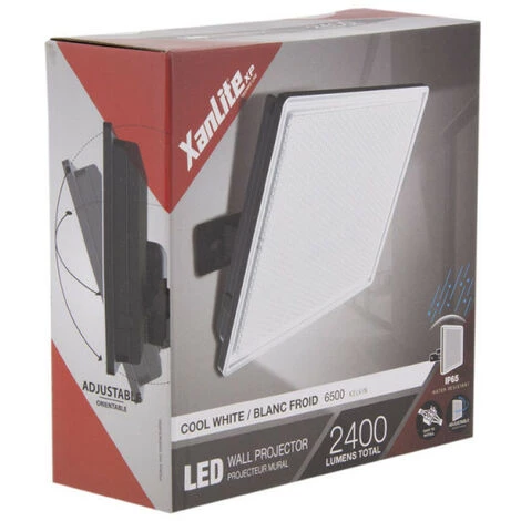 XANLITE - Projecteur LED Mural Noir, 30 W, 2400 Lumens - PR30WM â Image 3
