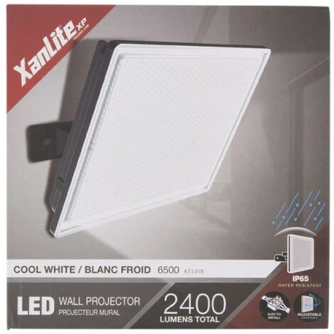XANLITE - Projecteur LED Mural Noir, 30 W, 2400 Lumens - PR30WM â Image 4