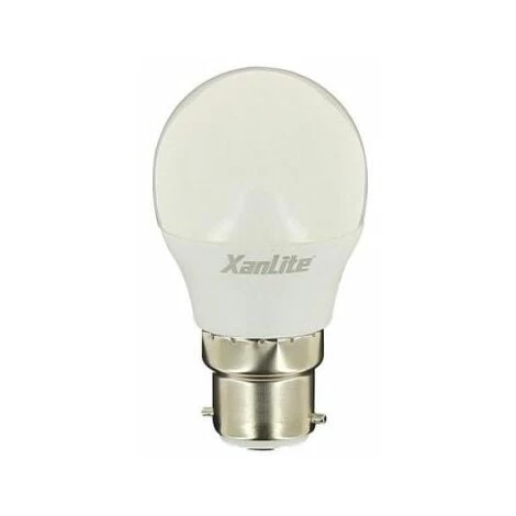 XANLITE - Ampoule LED P45, Culot B22, 5,3W Cons. (40W Eq.), Lumière Blanc Chaud - EB470P