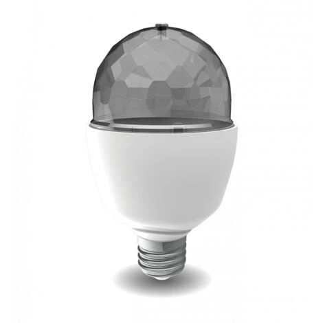 XANLITE - Ampoule LED Disco à Tête Rotative, Culot E27, Conso. 3,2W Cons., Lumière - SEDRVB