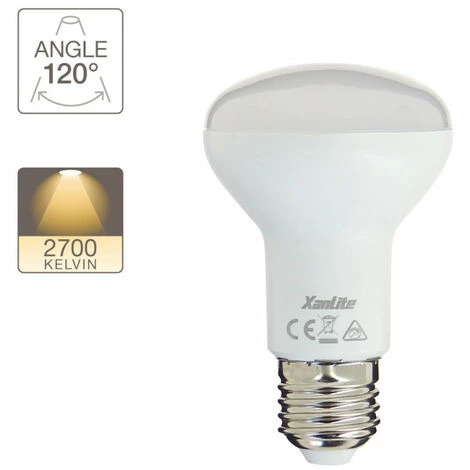 XANLITE - Ampoule LED R63, Culot E27, 9W Cons. (60W Eq.), Lumière Blanc Chaud - ALR63 â Image 2