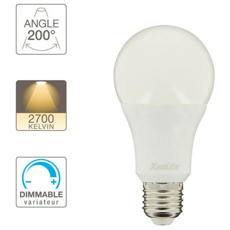 XANLITE - Ampoule LED Standard A70, Culot E27, 15W Cons. (100W Eq.), Blanc Chaud, Dimmable - EE1521GD â Image 4