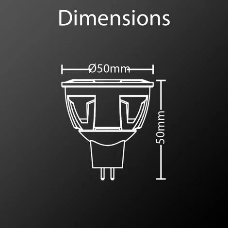XANLITE - Ampoule LED Spot, Culot GU5.3, 7W Cons. (50W éq.), Angle Focalisé, Lumière Blanche Chaude - VM50S â Image 5