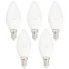 XANLITE - Lot X5 Ampoules LED Flamme, Culot E14, 5,5W Cons. (40W éq.), Lumière Blanc Neutre - PACK5EV470FCW