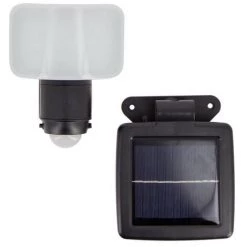 XANLITE - Projecteur Mural LED, 200 Lumens, Avec Détecteur De Mouvement Et Panneau Solaire Déporté - PR200D