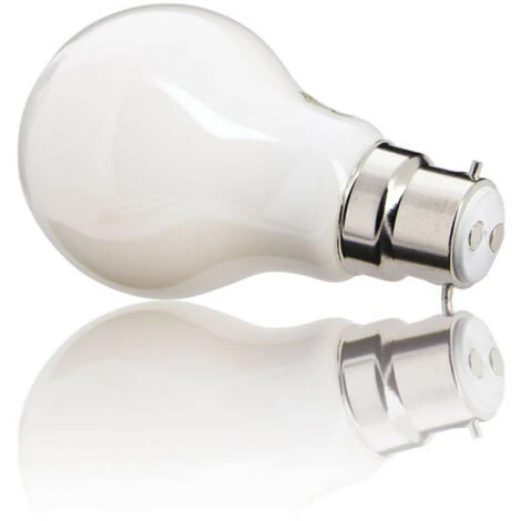 XANLITE - Lot De 2 Ampoules Filament LED A60 Opaque, Culot B22, 806 Lumens, équivalence 60 W, 2700 Kelvins, Blanc Chaud - PACK2RFB806GO – Image 2