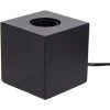 XANLITE - Lampe à Poser Cube En Métal Noir, Compatible Culot E27, IP20, 60W Puissance Max - XDLAPCUBIKB