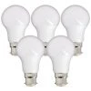 XANLITE - Lot De 5 Ampoules LED Culot B22, Conso. 9W (équivalent 60W), 806 Lumens, Blanc Chaud - PACK5EB806G