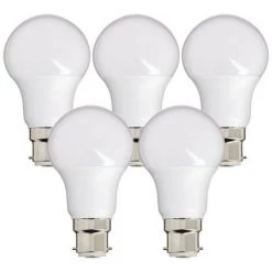 XANLITE - Lot De 5 Ampoules LED Culot B22, Conso. 9W (équivalent 60W), 806 Lumens, Blanc Chaud - PACK5EB806G