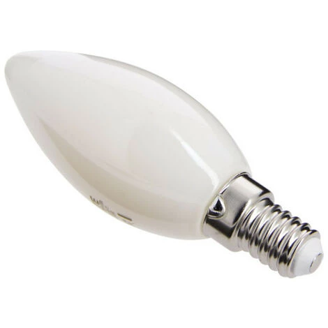 XANLITE - Lot De 2 Ampoules Filament LED Flamme Opaque, Culot E14, 470 Lumens, Equivalence 40W, 4000 Kelvins, Blanc Neutre - PACK2RFV470FOCW â Image 3
