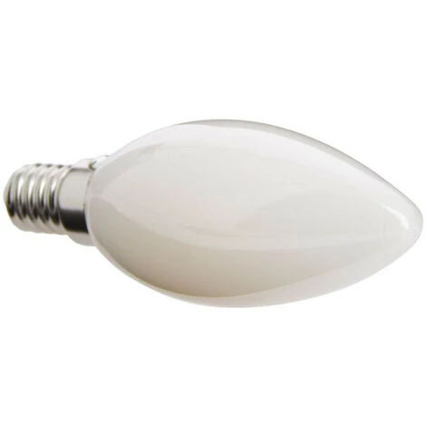 XANLITE - Lot De 2 Ampoules Filament LED Flamme Opaque, Culot E14, 470 Lumens, équivalence 40W, 2700 Kelvins, Blanc Chaud - PACK2RFV470FO â Image 4