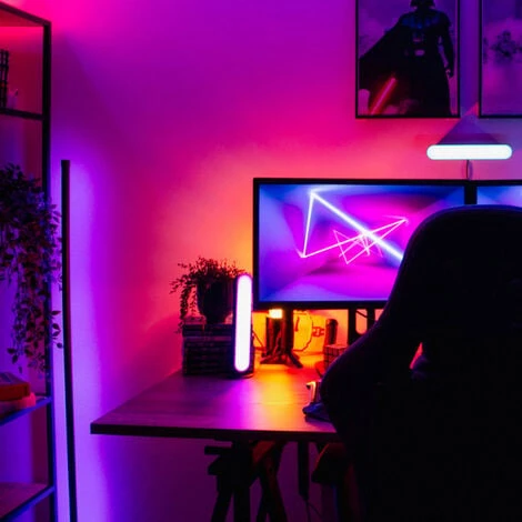 XANLITE - Lampadaire LED RVB, Synchronisation Musicale, Filaire USB - LAMRVBM – Image 2