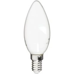XANLITE - Ampoule Filament LED Flamme Opaque, Culot E14,470 Lumens, Conso. 4W (eq. 40W), 2700K, Blanc Chaud - RFV470FOD