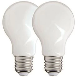 XANLITE - Lot De 2 Ampoules Filament LED A60 Opaque, Culot E27, 806 Lumens, Equivalence 60 W, 4000 Kelvins, Blanc Neutre - PACK2RFE806GOCW