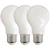 XANLITE - Lot De 3 Ampoules Filament LED A60 Opaque, Culot E27, 806 Lumens, équivalence 60W, 4000 Kelvins, Blanc Neutre - PACK3RFE806GOCW