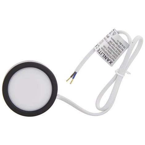XANLITE - Spot De Meuble Noir LED IP44, 2 Modes De Fixation, CCT - ECPKSP250N – Image 5