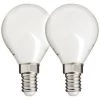 XANLITE - Lot De 2 Ampoules LED, Culot E14, 806 Lumens, Conso. 60W (eq. 60W), 2700K, Blanc Chaud - PACK2RFV806PO