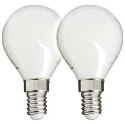 XANLITE - Lot De 2 Ampoules LED, Culot E14, 806 Lumens, Conso. 60W (eq. 60W), 2700K, Blanc Chaud - PACK2RFV806PO