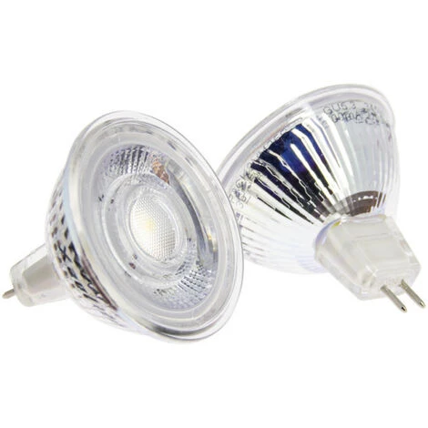 XANLITE - Lot De 2 Ampoules SMD LED Spot MR16, Culot GU5.3, 345 Lumens, Conso. 5W (eq. 35W), 2700K, Blanc Chaud - PACK2VM35S â Image 2
