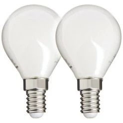 XANLITE - Lot De 2 Ampoules Filament LED, Culot E14, 806 Lumens, Conso. 6,5W (eq. 60W) , 4000K, Blanc Neutre - PACK2RFV806POCW